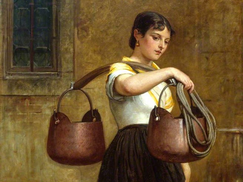1835-William Frederick Yeames - La Biccolante, un portatrice d'acqua veneziana - Royal Academy of Arts, Londra